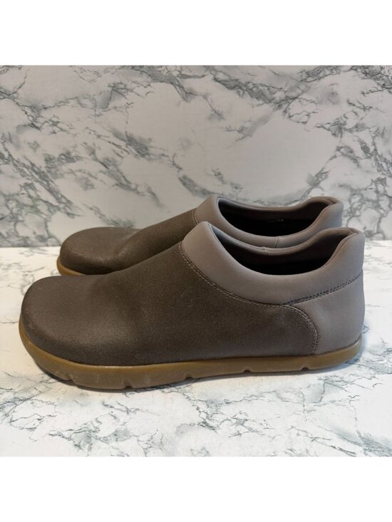 Kalso Earth Men 12 Mana Shoe Slip On Gray Leather Negative Heel Wide Toe Box
